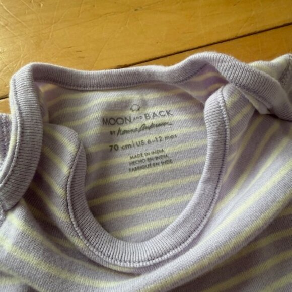 Hanna Andersson Moon and Back Baby Girls' Long Sleeve Knit Dress - 6 - 12 Months - Picture 2 of 5